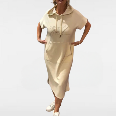 SHEILA | LONG DRESS WITH HOOD