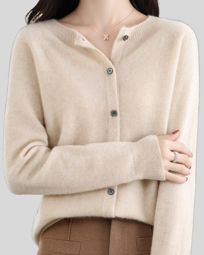 ZUZANA | Reine Merinoull Dámský O-Uringad Pletený Svetr