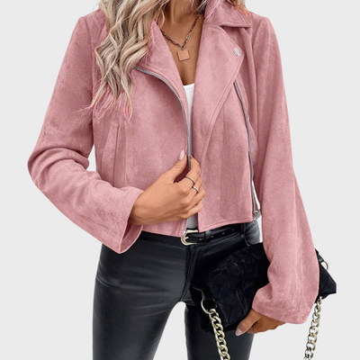 ZUZANA | Semišová elegantní bunda