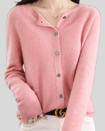 ZUZANA | Reine Merinoull Dámský O-Uringad Pletený Svetr