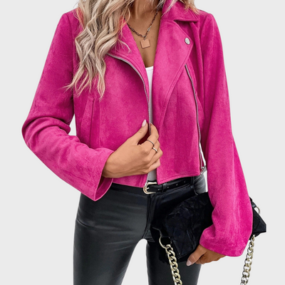 ZUZANA | Semišová elegantní bunda