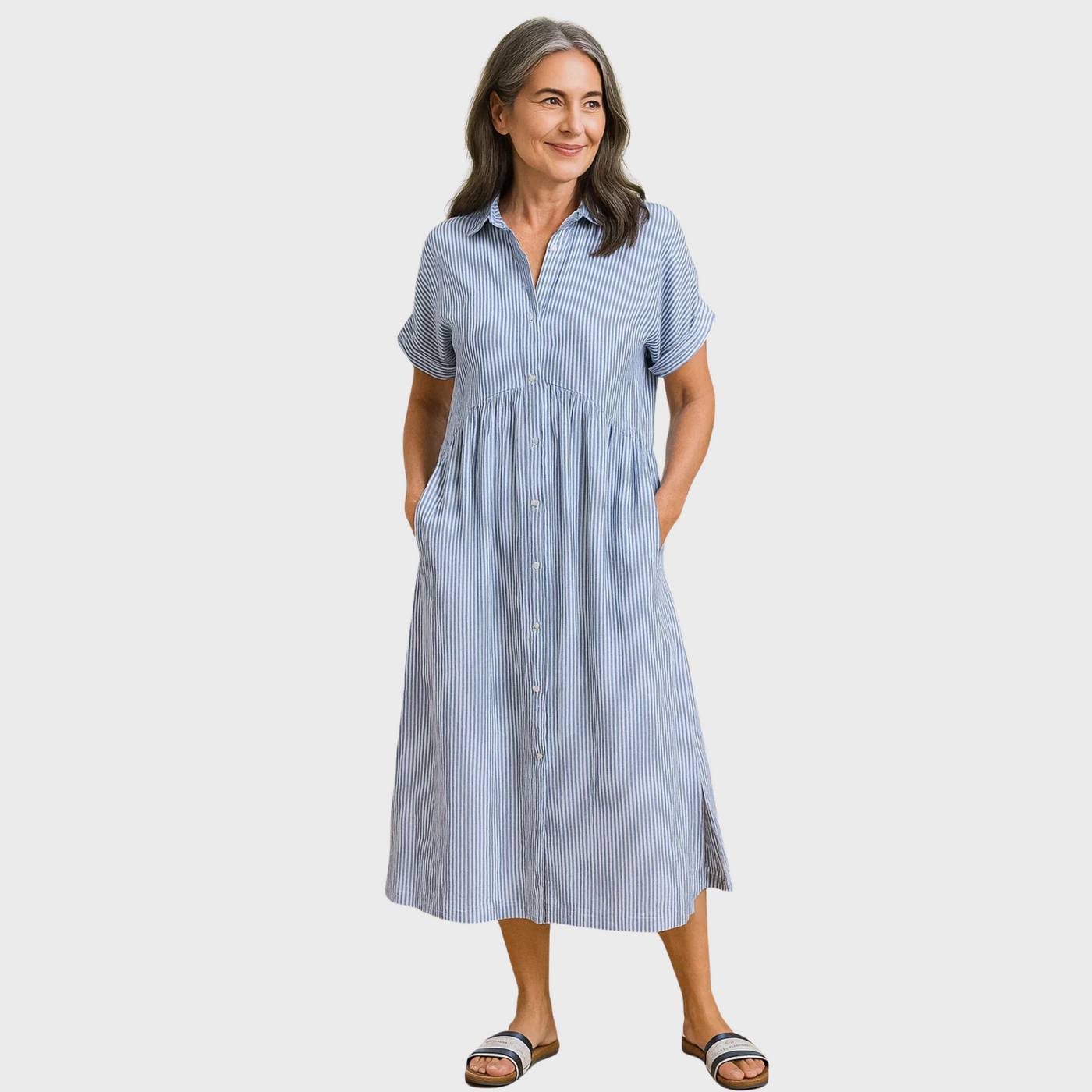 ZUZANA | Ležérní košilové šaty