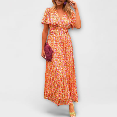 ZUZANA | Elegantní Maxi Šaty s Hlubokým V Výstřihem