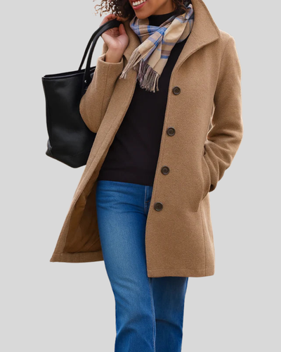 ZUZANA | Klasický kabát s knoflíky