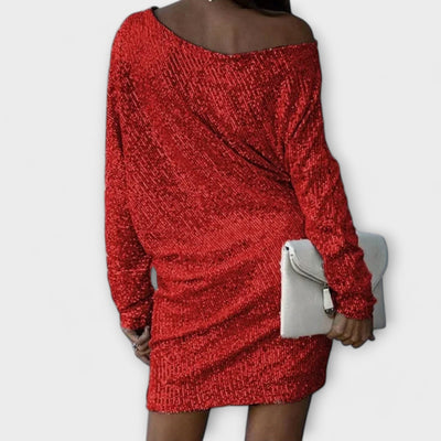 ZUZANA | Flitrované večerní šaty s kontrastními detaily