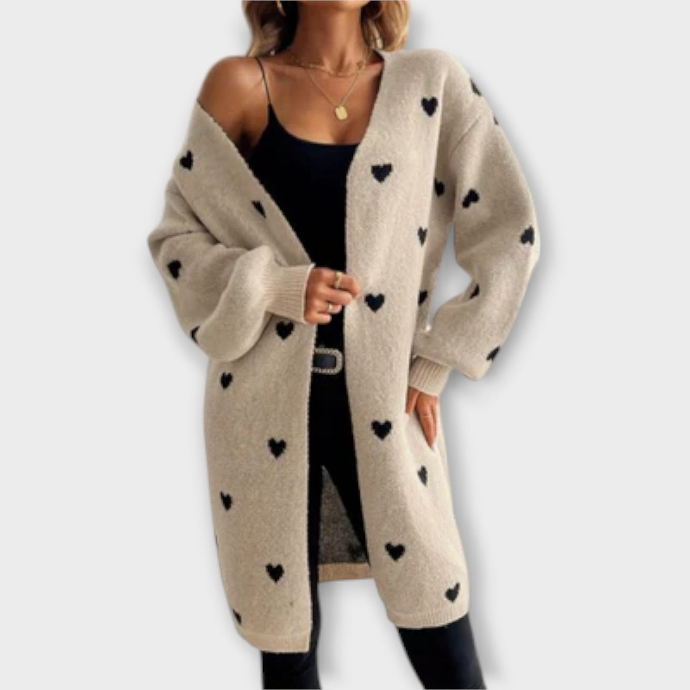 ZUZANA | Cardigan s Vzorcem Srdce