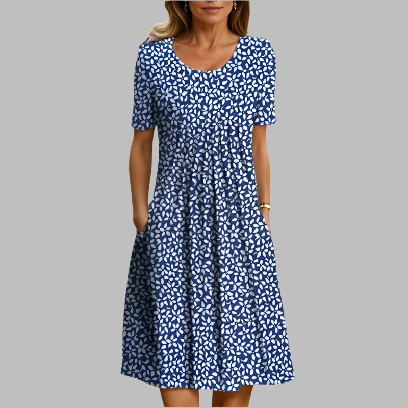 ZUZANA | Letní šaty s květinovým potiskem a kapsami