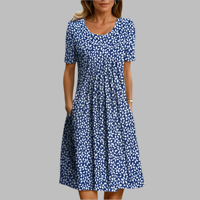 ZUZANA | Letní šaty s květinovým potiskem a kapsami