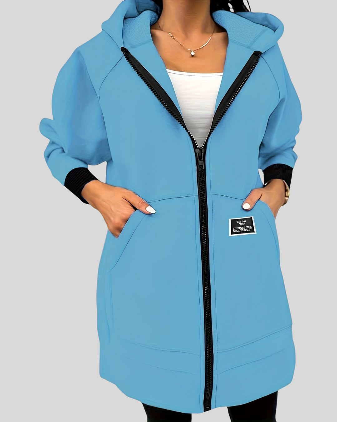 ZUZANA | Elegantní dlouhý hoodie