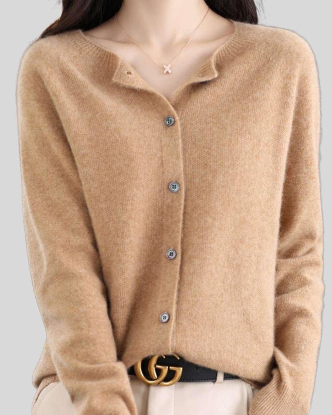 ZUZANA | Reine Merinoull Dámský O-Uringad Pletený Svetr