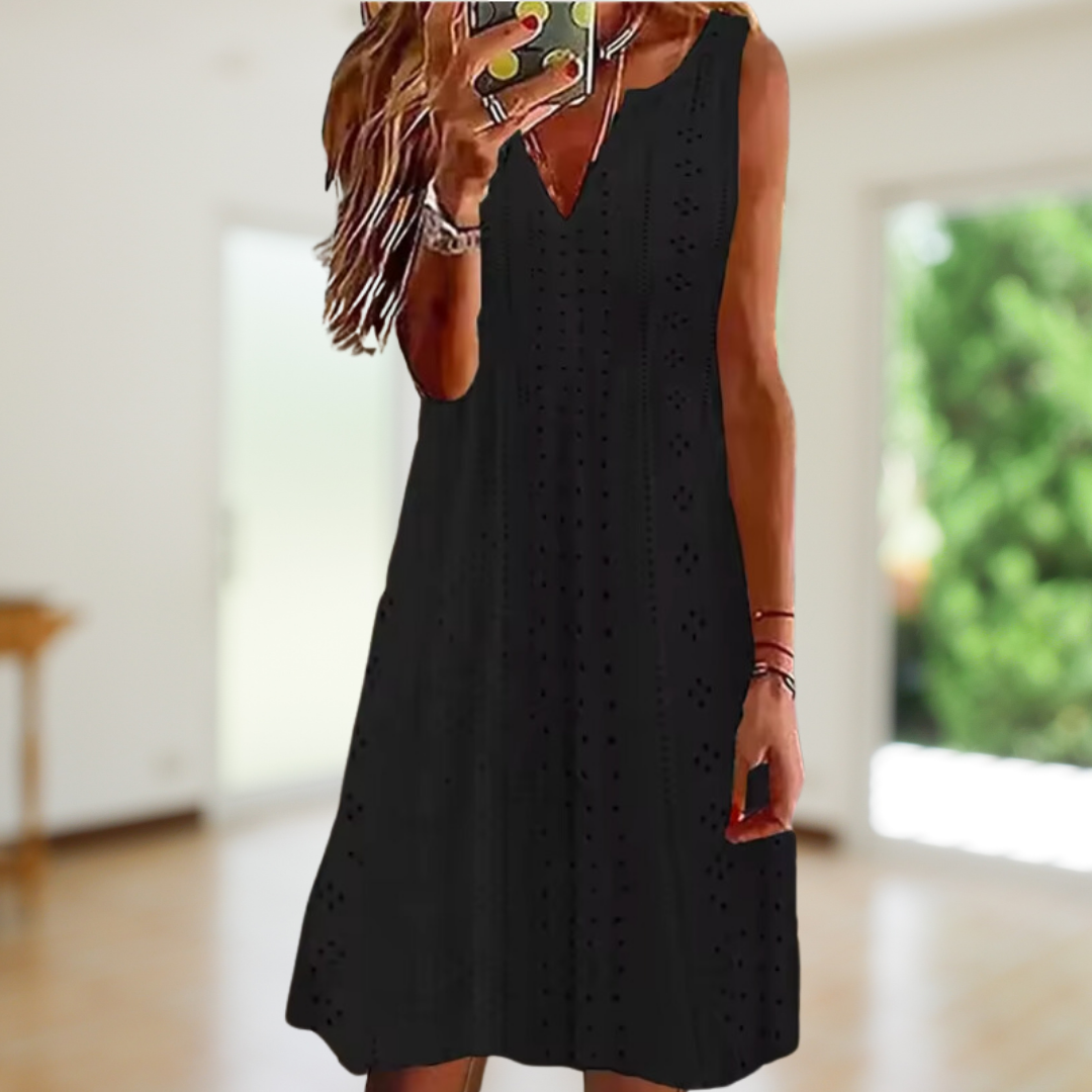 MIRA™ - V-NECK SUMMER MIDI DRESS