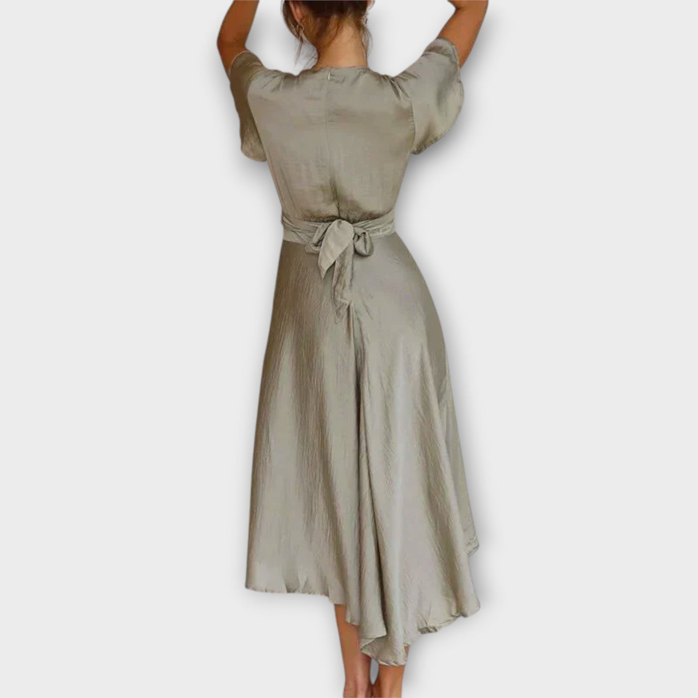 ZUZANA | Elegantní midi šaty s V-čkovým výstřihem