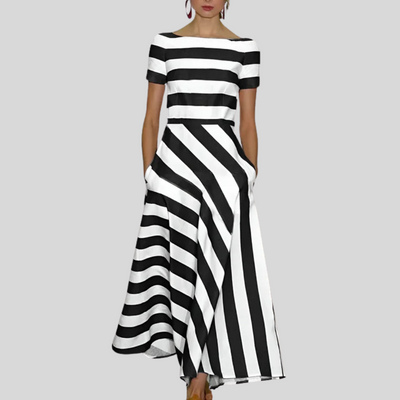 BELLA |  CLASSIC STRIPED MAXI DRESS