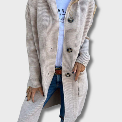 ZUZANA | Elegantní dlouhý pletený kardigan