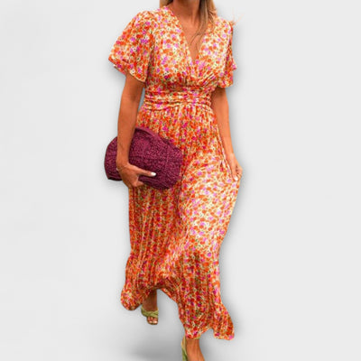 ZUZANA | Elegantní Maxi Šaty s Hlubokým V Výstřihem