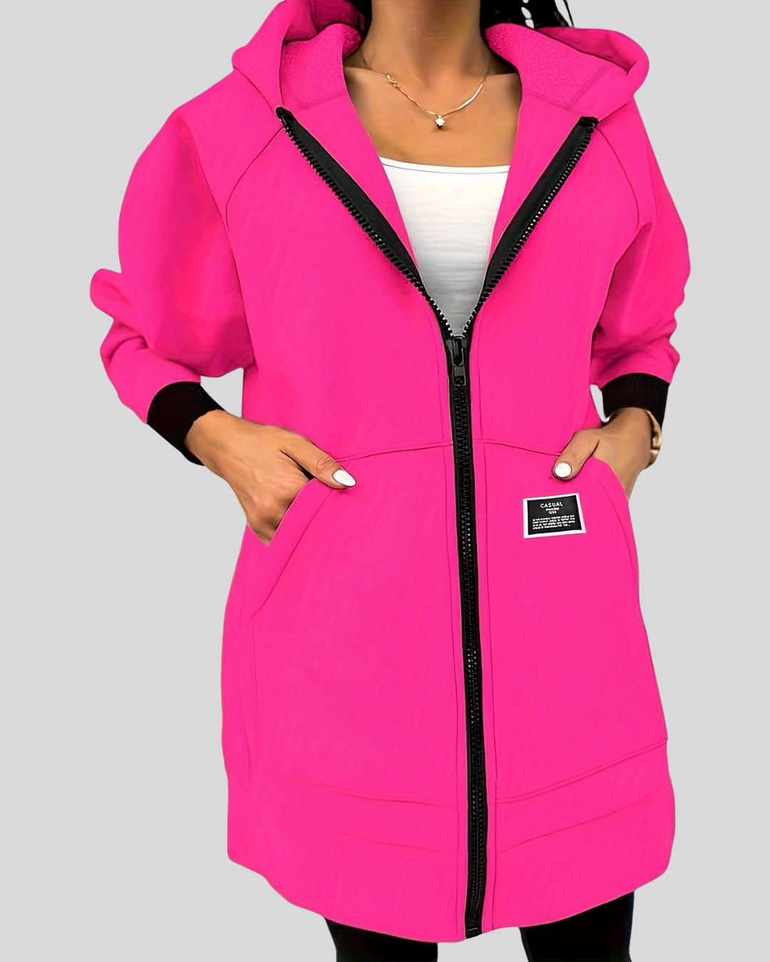 ZUZANA | Elegantní dlouhý hoodie