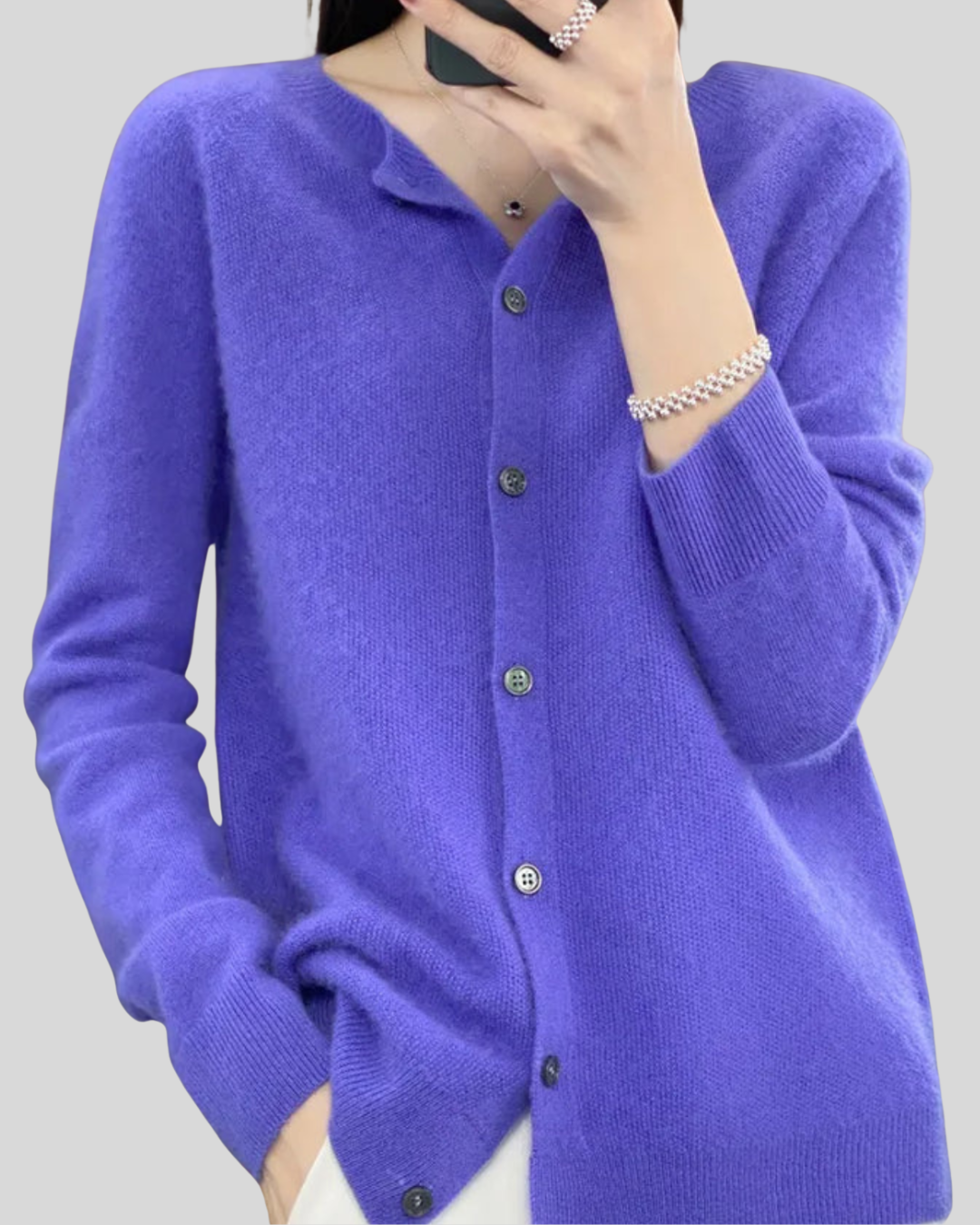 ZUZANA | Reine Merinoull Dámský O-Uringad Pletený Svetr