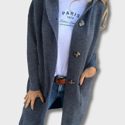 ZUZANA | Elegantní dlouhý pletený kardigan