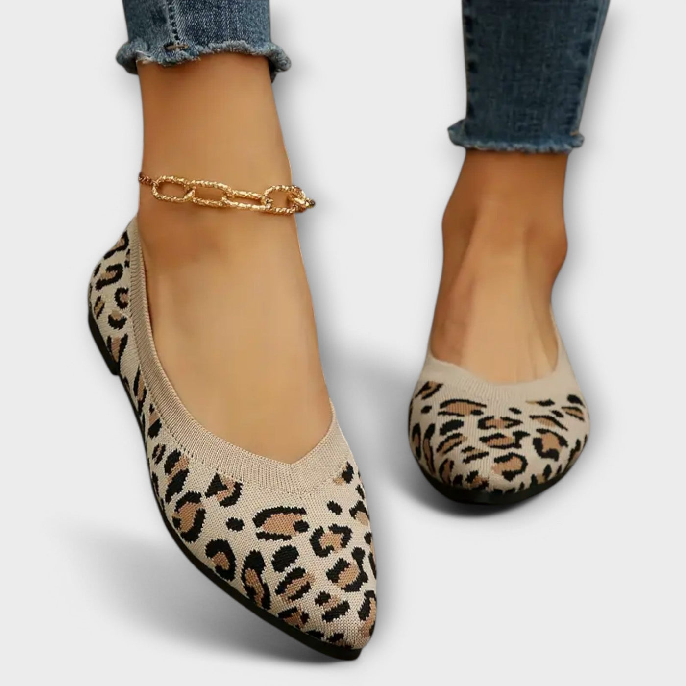 ZUZANA | Špičaté flats s leopardím vzorem