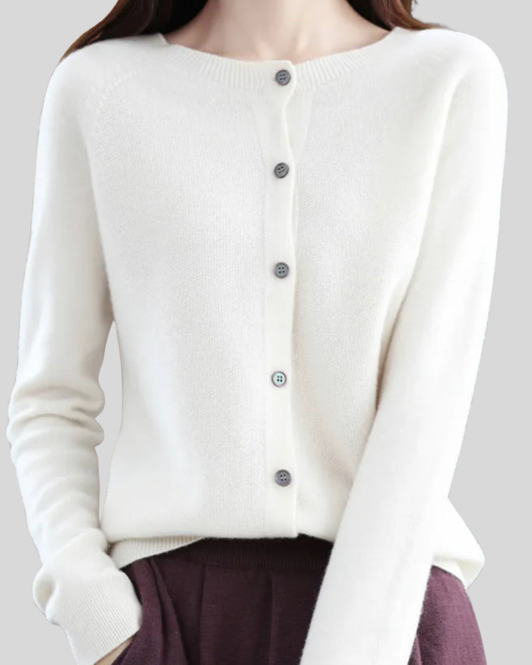 ZUZANA | Reine Merinoull Dámský O-Uringad Pletený Svetr