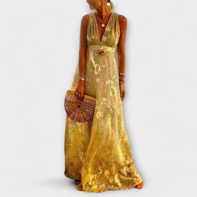 ZUZANA | Šaty s V-výstřihem a flitrovými detaily