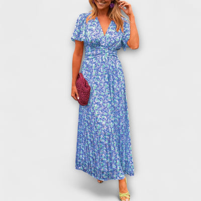 ZUZANA | Elegantní Maxi Šaty s Hlubokým V Výstřihem