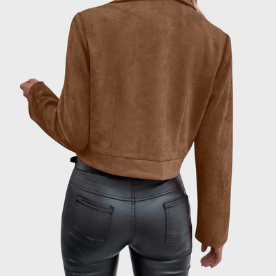 ZUZANA | Semišová elegantní bunda