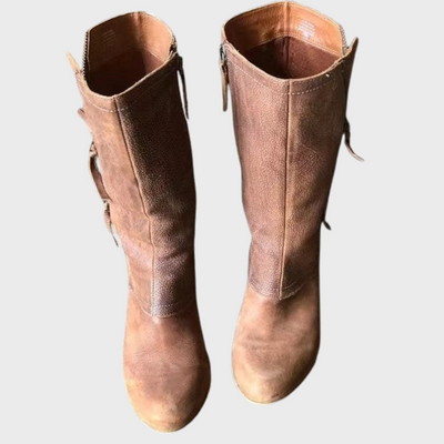 ZUZANA | Dámské zimní kovbojské boty s teplou podšívkou a podpatkem