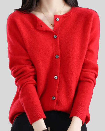 ZUZANA | Reine Merinoull Dámský O-Uringad Pletený Svetr