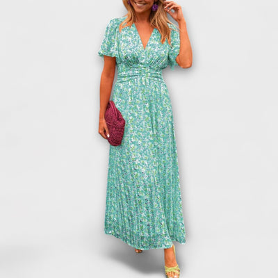 ZUZANA | Elegantní Maxi Šaty s Hlubokým V Výstřihem