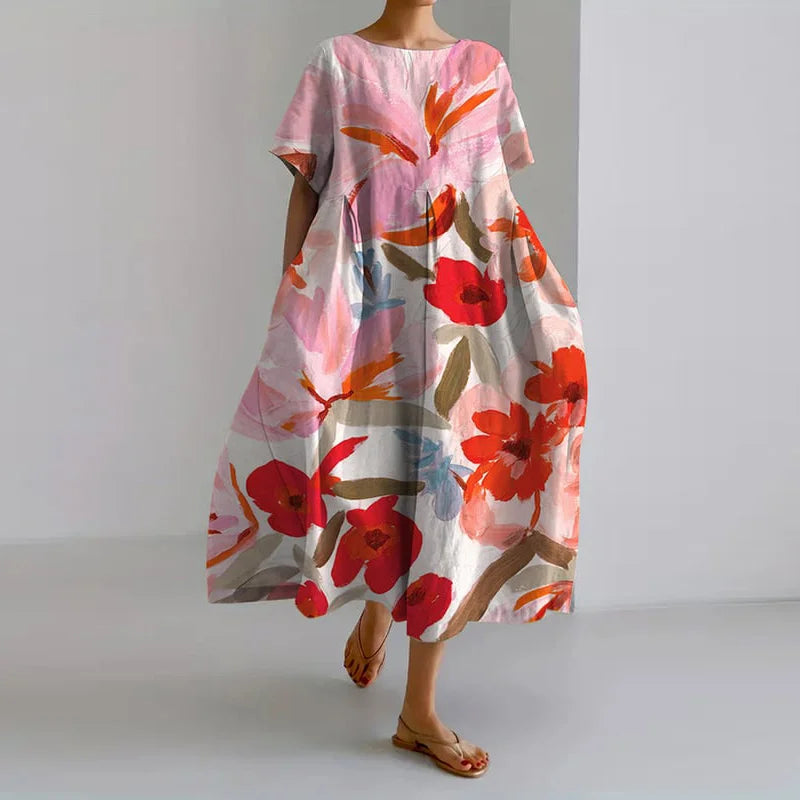 AISHA | LOOSE FLORAL SUMMER DRESS