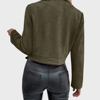 ZUZANA | Semišová elegantní bunda