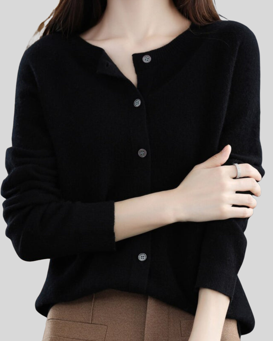 ZUZANA | Reine Merinoull Dámský O-Uringad Pletený Svetr