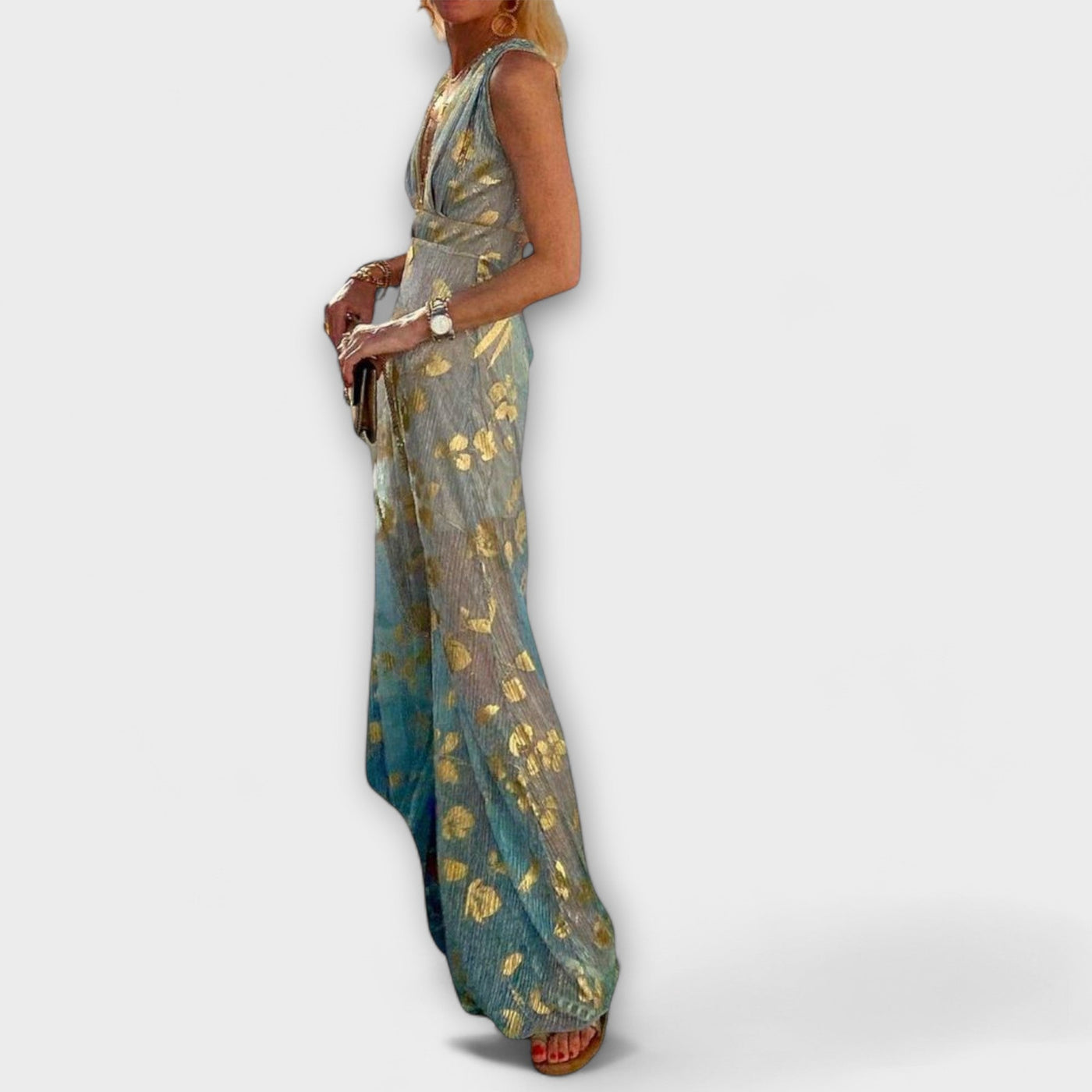 ZUZANA | Šaty s V-výstřihem a flitrovými detaily