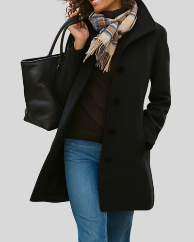 ZUZANA | Klasický kabát s knoflíky