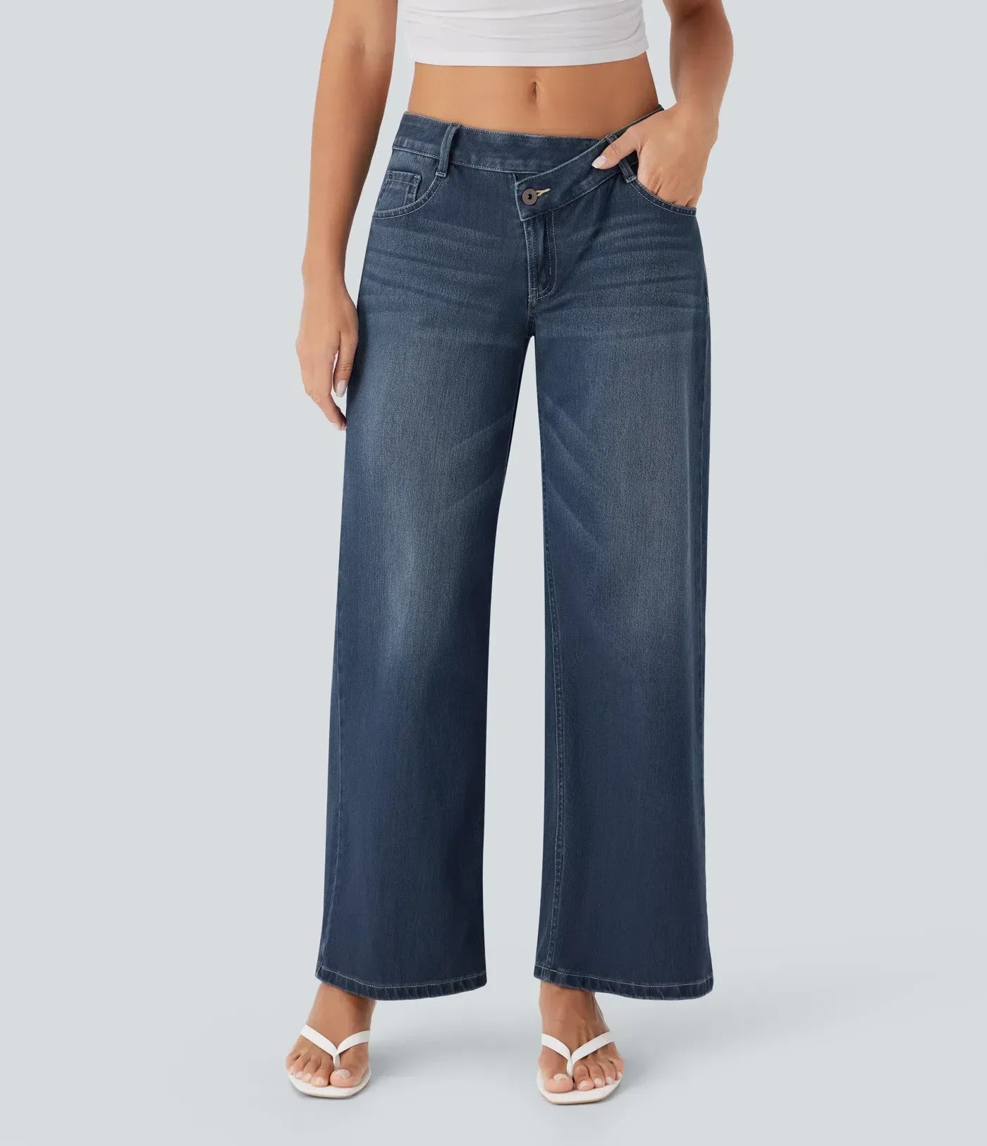 ZUZANA | Ležérní dámské wide-leg džíny ve více barvách