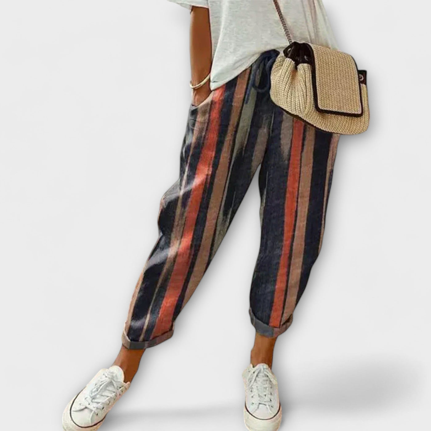 ZUZANA | Pohodlné Bavlněno-Lněné Kalhoty