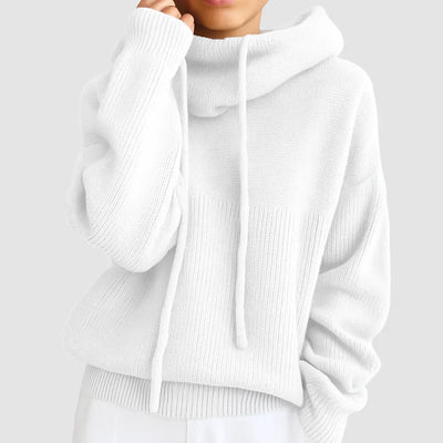 Zuzana | Příjemná pletená mikina s kapucí