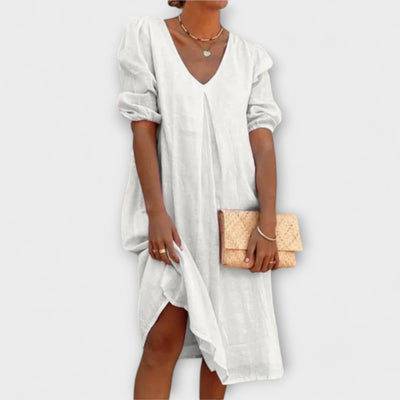 ZUZANA | Elegantní letní šaty s háčkovanými detaily a ženskou A-linií