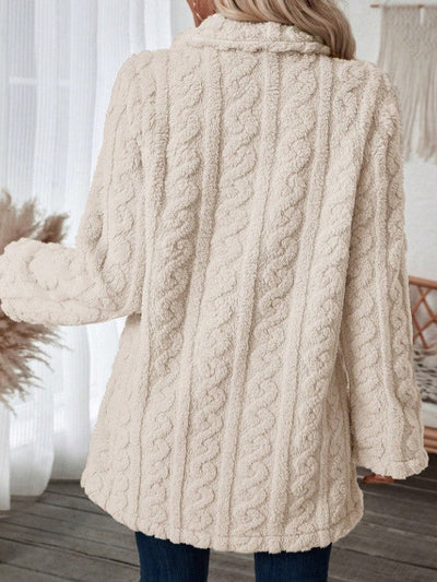 Grace | Luxe Cable-Knit Cardigan Coat