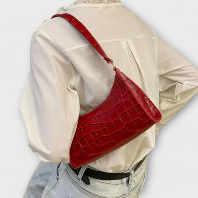 AUVIENNE | Lesklá Kožená Taška