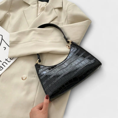 AUVIENNE | Lesklá Kožená Taška