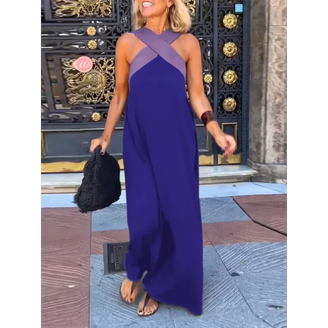 ZUZANA | Letní maxi šaty s kříženým dekoltem