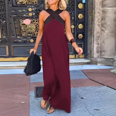 ZUZANA | Letní maxi šaty s kříženým dekoltem