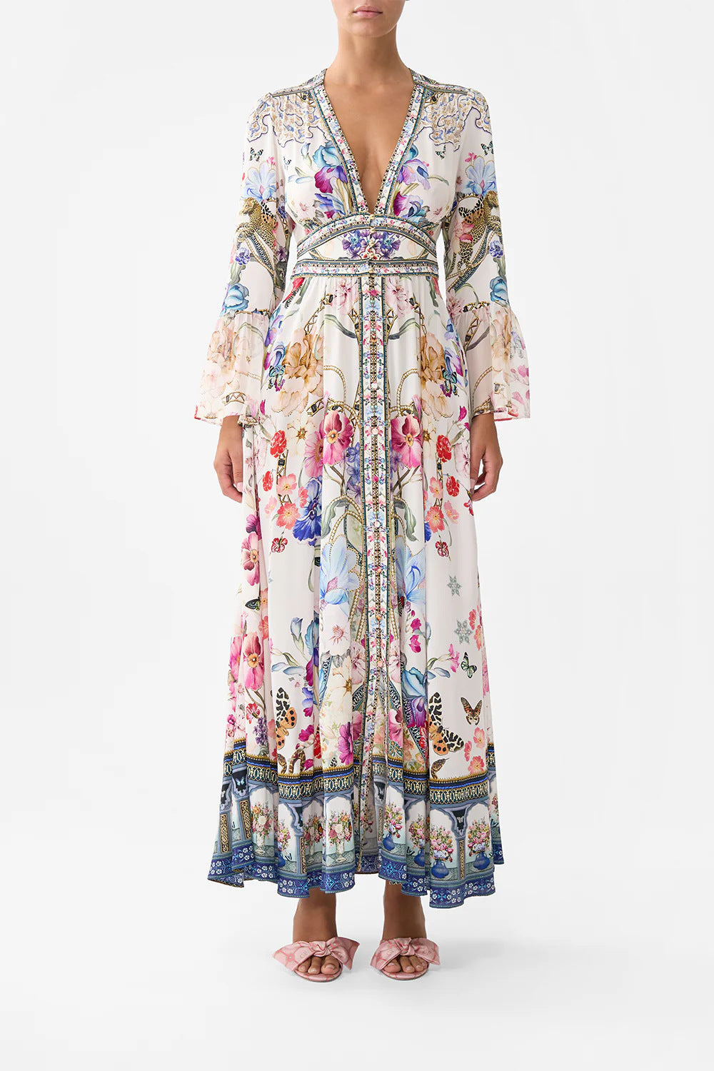 Talbot™ | Ivory Garden Bloom Maxi Dress