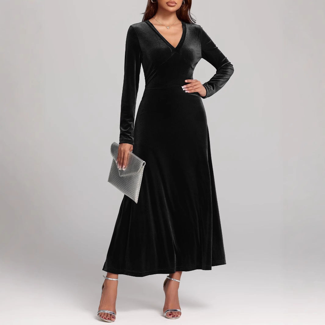 Talbot™ | Velvet Grace Maxi Dress