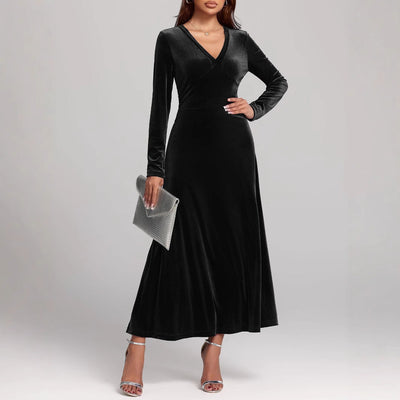 Talbot™ | Velvet Grace Maxi Dress