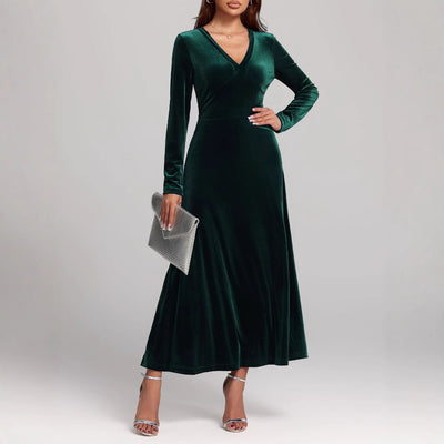 Talbot™ | Velvet Grace Maxi Dress