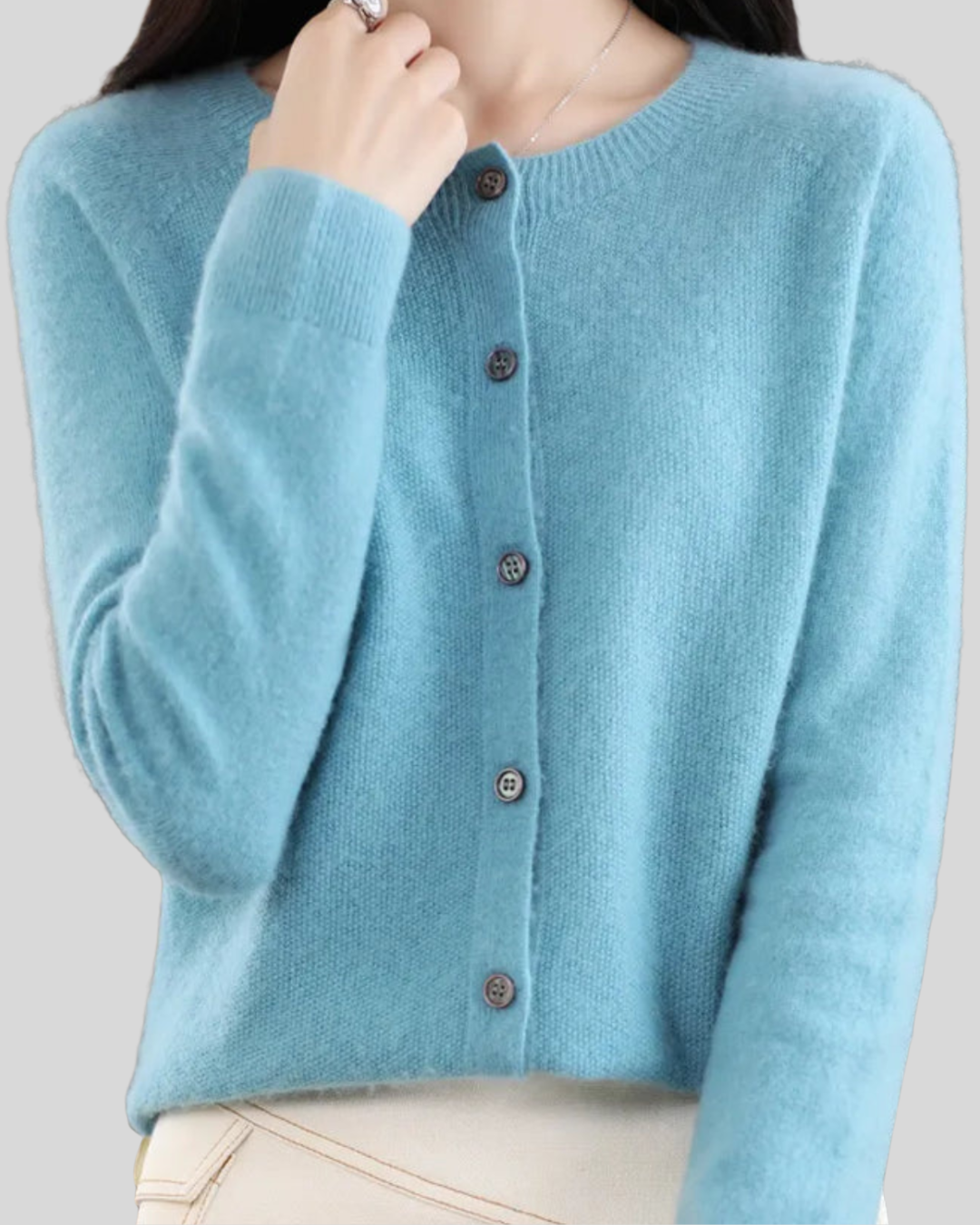 ZUZANA | Reine Merinoull Dámský O-Uringad Pletený Svetr