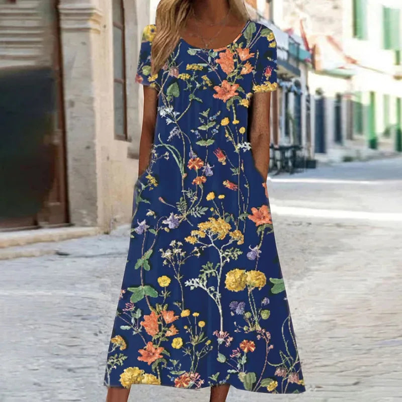 Talbot™ | Printed Bohemian Maxi Dress
